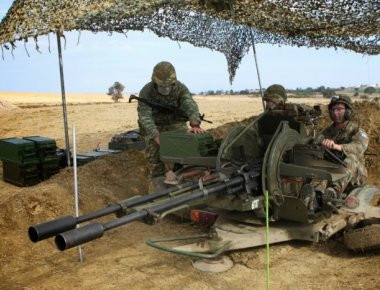 Βολές με πυροβόλα ZU-23-2 στο πεδίο βολής αρμάτων Ξανθής (βίντεο)